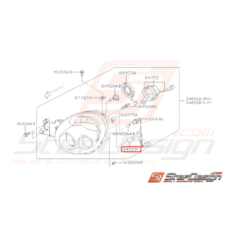 Ampoule Origine Subaru WRX STI 2001 - 200231510