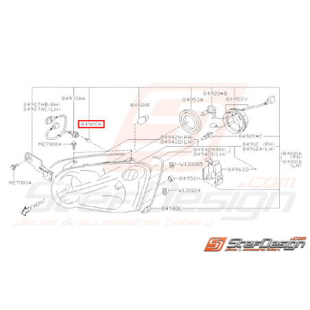 Ampoule 12V 5W Origine Subaru GT 93 - 00 WRX STI 01 - 1431515