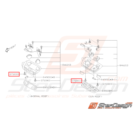 Vis Origine Subaru GT 02/1997 - 2000 WRX STI 2001 - 2005 / 2008 - 201431578