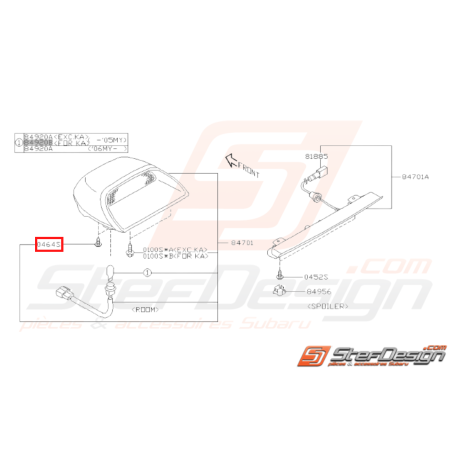 Vis Taraudeuse Origine Subaru WRX STI 2001 - 200731582