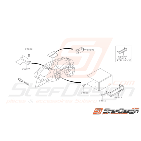 Schéma Radio Origine Subaru WRX STI 2001 - 200731591