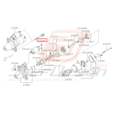 Ecrou Démarreur Origine Subaru GT 93-97 WRX 01-07 STI 01-14 BRZ 13-1931845