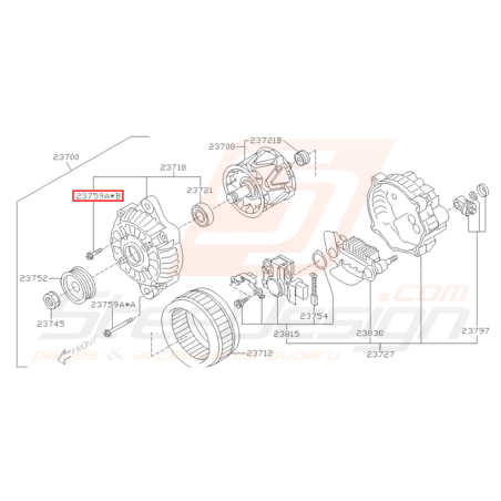 Vis origine Subaru GT 1993 - 2000 WRX STI 2001 - 2014 BRZ 2013 - 201931852