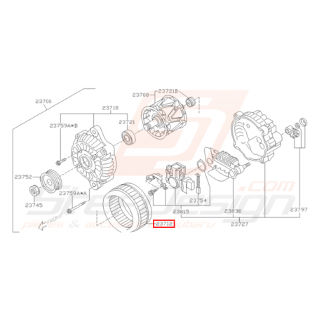 Stator d'Alternateur Origine Subaru Impreza GT 04/1995 - 2000