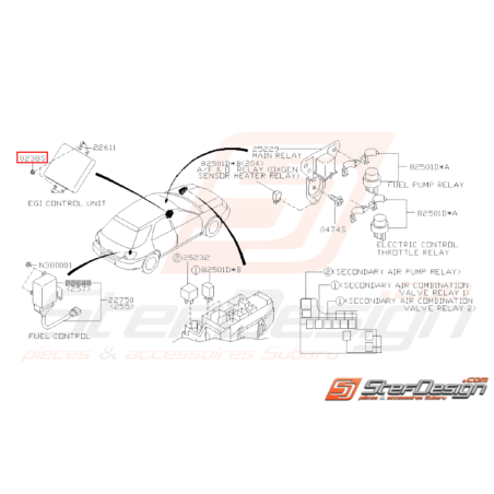 Écrou à bride Subaru GT WRX STI FORESTER BRZ31864