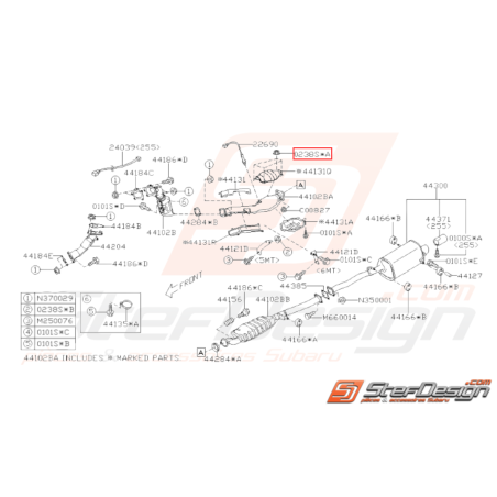 Écrou à bride Subaru GT WRX STI FORESTER BRZ31990