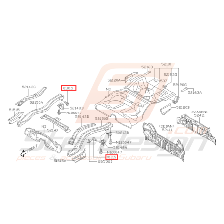 Vis de fixation Subaru Impreza GT WRX STI FORESTER32067