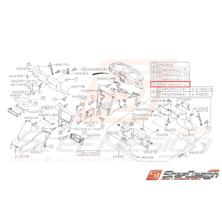 Écrou à bride Subaru GT WRX STI FORESTER BRZ32144