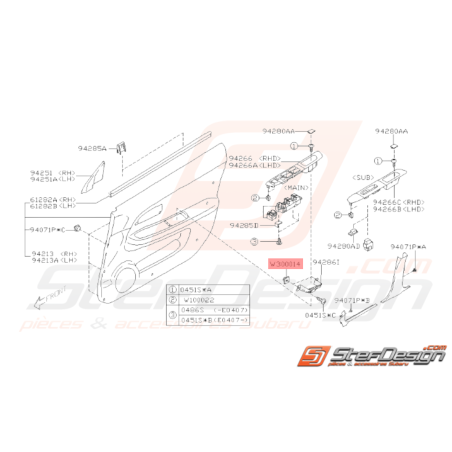 Vis Origine Subaru WRX et STI 2001 - 200732331