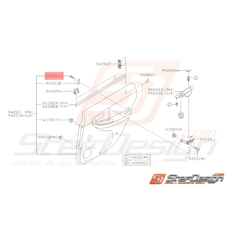 Vis Taraudeuse Origine Subaru WRX STI 2005 - 201432336