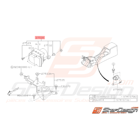 Ensemble Unité Hydraulique Origine Subaru STI 2006 - 200732573