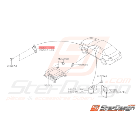 Capteur Sac à Air Origine Subaru WRX STI 2006 - 200732629