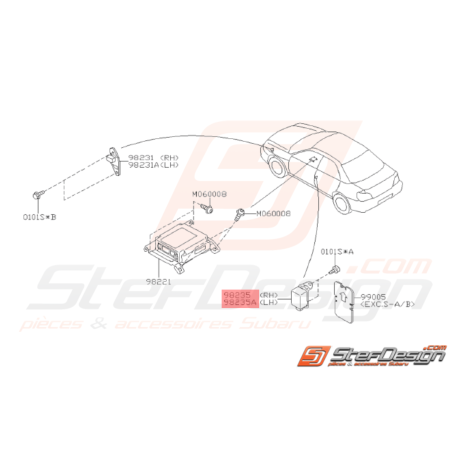 Capteur Air Bag Latéral Origine Subaru WRX STI 2005 - 200732633