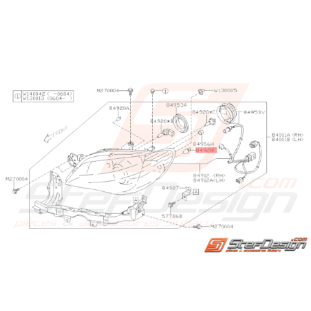 Ampoule Origine Subaru WRX STI 2003 - 2014 BRZ 2013 - 201632694