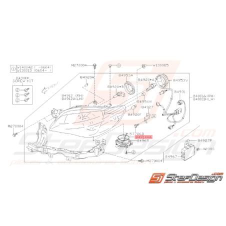 Bague Ballaste Origine Subaru WRX STI 2007- 201432704