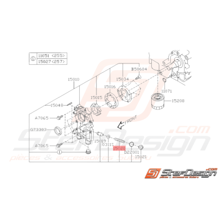 Ressort Pompe à Huile Origine Subaru GT 93-00 WRX 01-10 STI 01-19 FORESTER 97-0232948