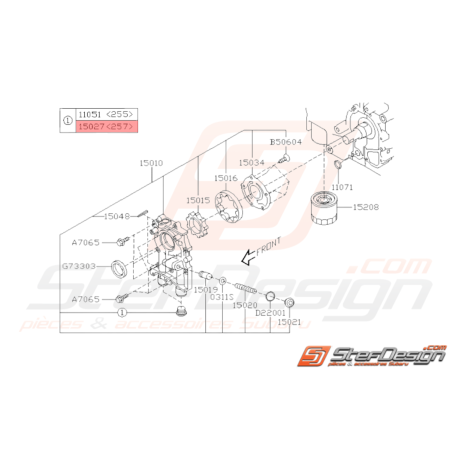 Bouchon Origine Subaru STI 2008 - 201932950