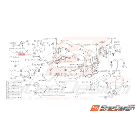 Durite Dépression Origine Subaru WRX 2008 - 201033011