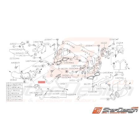 Durite Dépression Origine Subaru WRX 2008 - 201033018