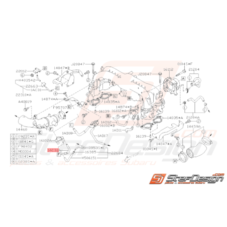 Durite Dépression Origine Subaru WRX 2008 - 201033020