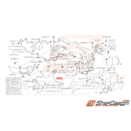 Durite Dépression Origine Subaru WRX 2008 - 201033022