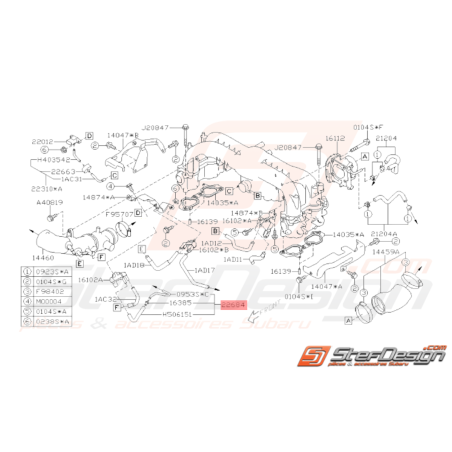 Tuyau Refroidisseur d'Huile Origine Subaru WRX 2008 - 201033025