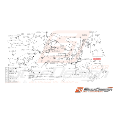 Durite de préchauffage Origine Subaru WRX 2008 - 201033030