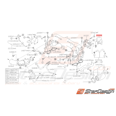 Durite de préchauffage Origine Subaru WRX 2008 - 201033033