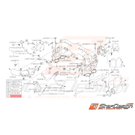 Écrou à bride Subaru GT WRX STI FORESTER BRZ33036