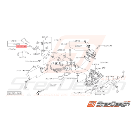 Durite d'Air Origine Subaru STI 2008 - 201933046