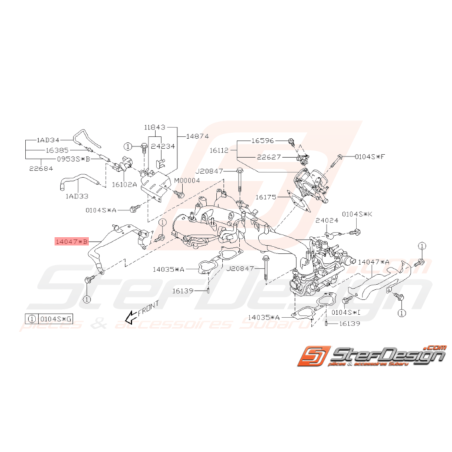 Protecteur Collecteur d'Admission Origine Subaru STI 2008 - 201933050