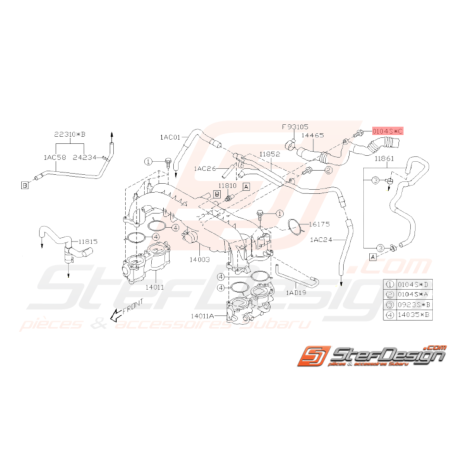 Vis Origine Subaru GT WRX STI FORESTER33070