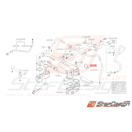 Joint Collecteur d'Admission Origine Subaru WRX 2008 - 201033072