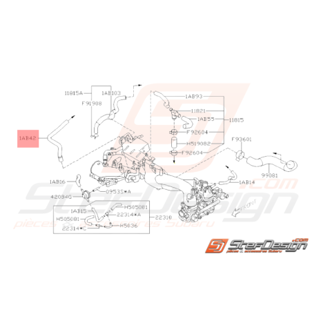 Durite PCV Origine Subaru WRX 2001 - 2007 STI 2001 - 201433086