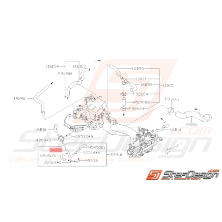 Durite Dépression Origine Subaru STI 2008 - 201433091