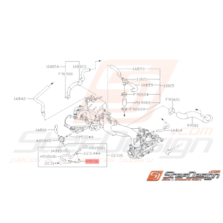 Durite Origine Subaru STI 2008 - 201433095