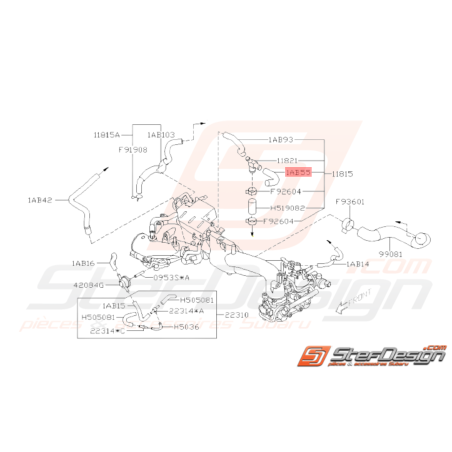 Durite Dépression Origine Subaru STI 2008 - 201433098