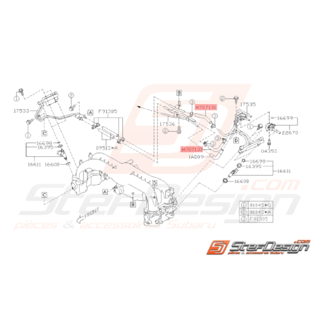 Durite Origine Subaru WRX 2008 - 201033107