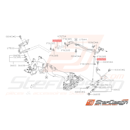 Durite régulateur Origine Subaru GT 94-00 WRX 01-07 STI 01-14 FORESTER  97-0233115