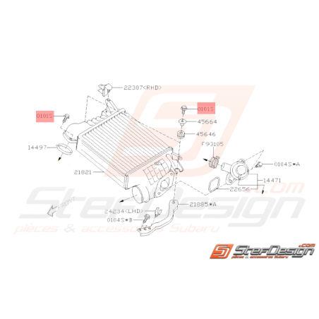 Vis de patte d'échangeur WRX STI BRZ33171