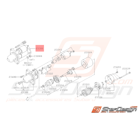 Démarreur Origine Subaru GT 07/97-00 WRX 08-11 FORESTER 97-0233344