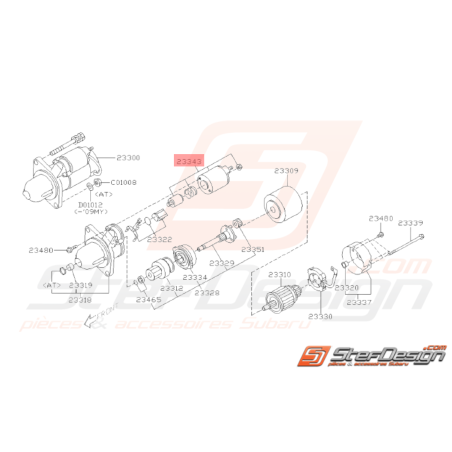 Contacteur Magnétique de Démarreur Origine Subaru WRX 08 - 1033361