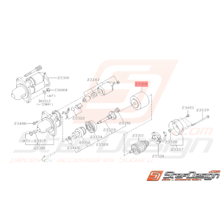 Étrier de Démarreur Origine Subaru WRX 2008 - 201033418