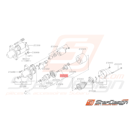 Arbre d'Engrenage Démarreur Origine Subaru WRX 08 - 10 BRZ 13 - 1933420