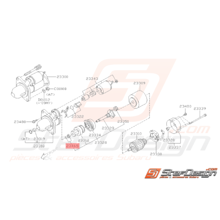 Butée de Démarreur Origine Subaru GT 07/97-00 WRX 08-10 BRZ 13-19 FORESTER 97-0233424