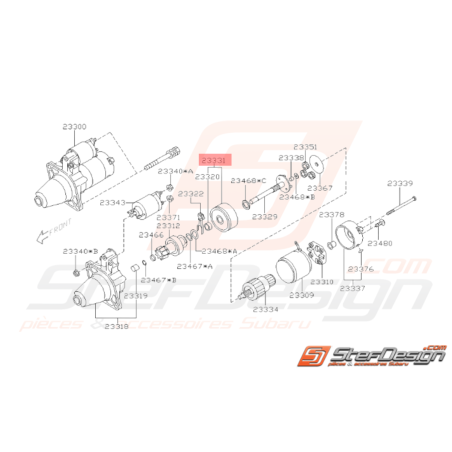 Pare Poussière de Démarreur Origine Subaru WRX 01-07 STI 01-1433435