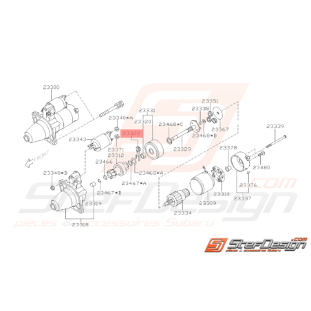 Levier de Démarreur Origine Subaru WRX 01 - 07 STI 01 - 1433437