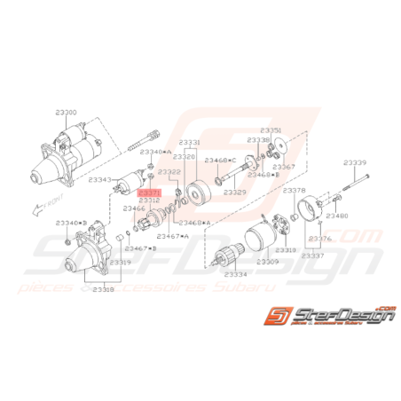 Ecrou de Contacteur Origine Subaru WRX 01-07 STI 01-14 BRZ 13-1933438