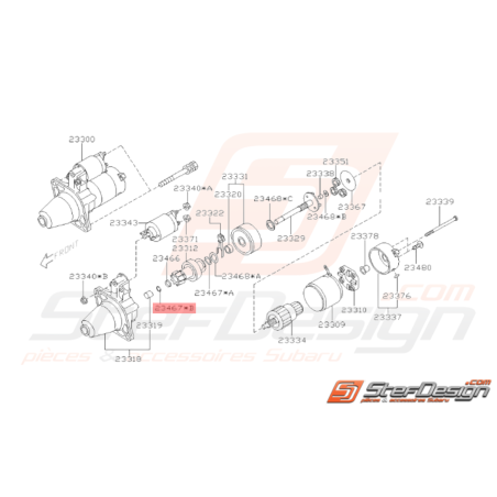 Anneau de Retenue Origine Subaru WRX 01 - 07 STI 01 - 1433443