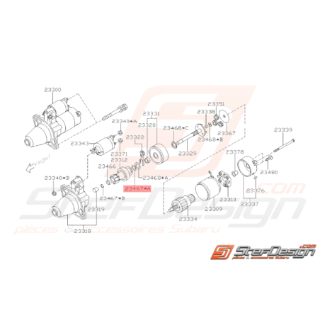 Anneau de Retenue Origine Subaru WRX 01 - 07 STI 01 - 1433444